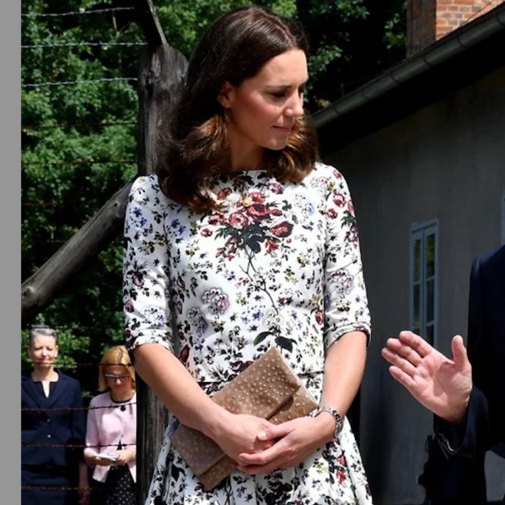 Etui Bags Ostrich Effect Clutch in Tan, ASO Kate Middleton